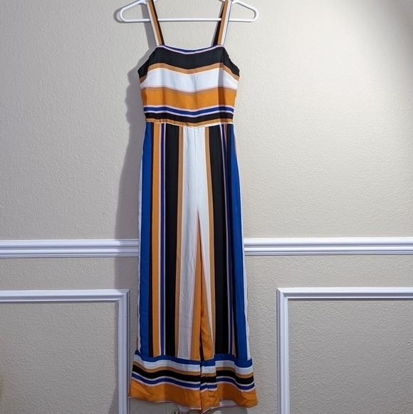 Multicolor Striped Lightweight Comfy Romper by Japna - Picture 1 of 7